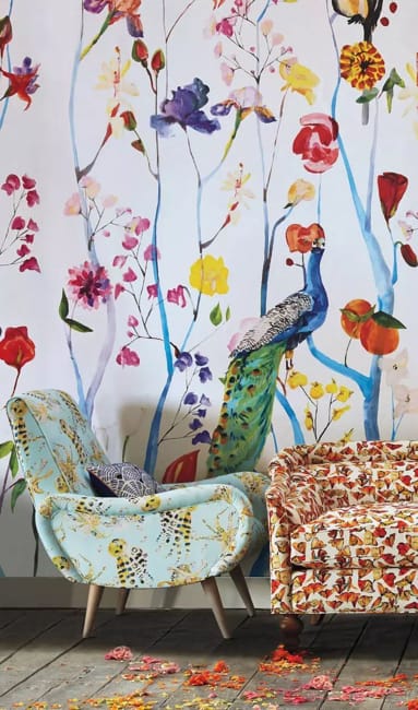 birds wallpaper designs room decorating ideas