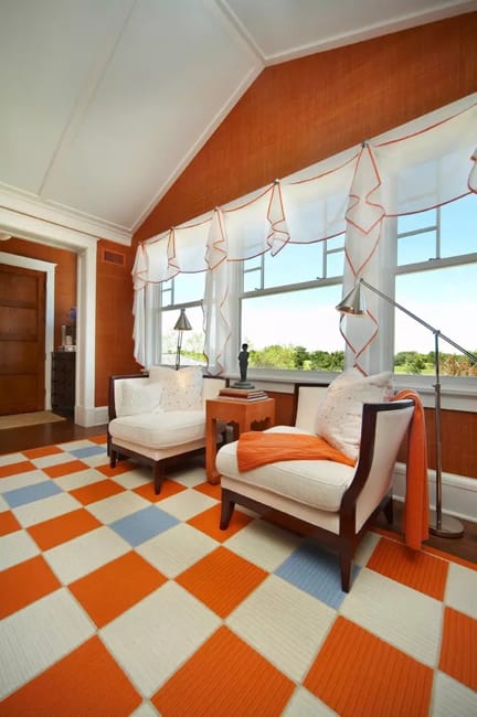 warm design ideas orange color