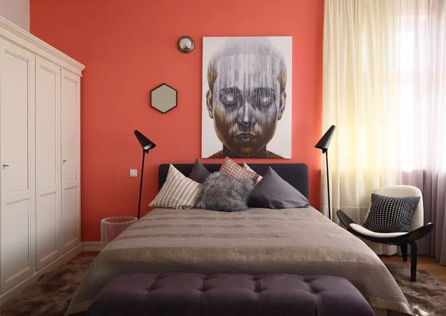 warm design ideas orange color