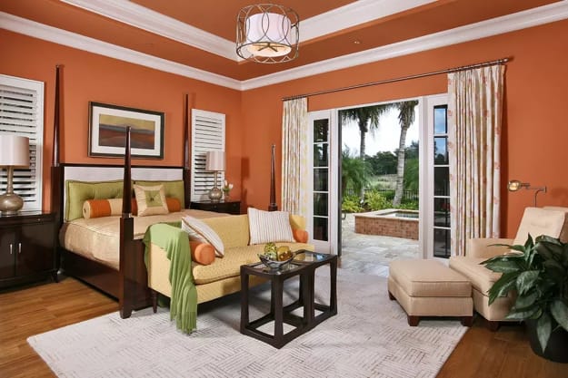 warm design ideas orange color
