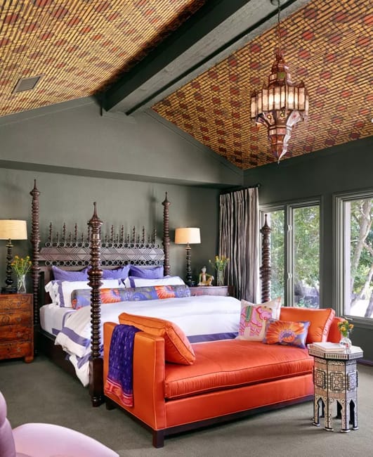 warm design ideas orange color