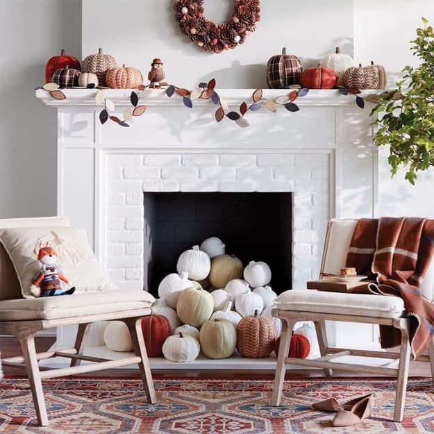 vintage decor fall fireplace mantels