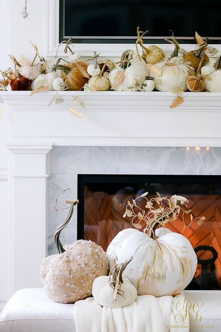 vintage decor fall fireplace mantels