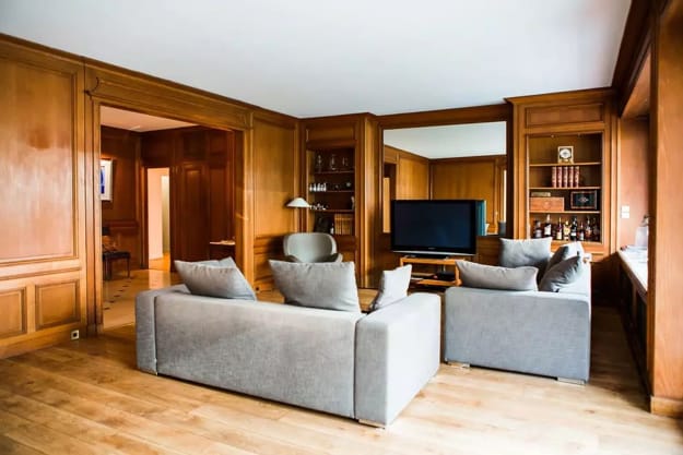 living room design wall paneling ideas