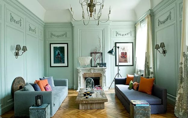 living room design wall paneling ideas