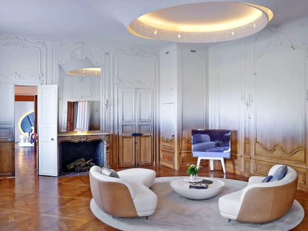 living room design wall paneling ideas