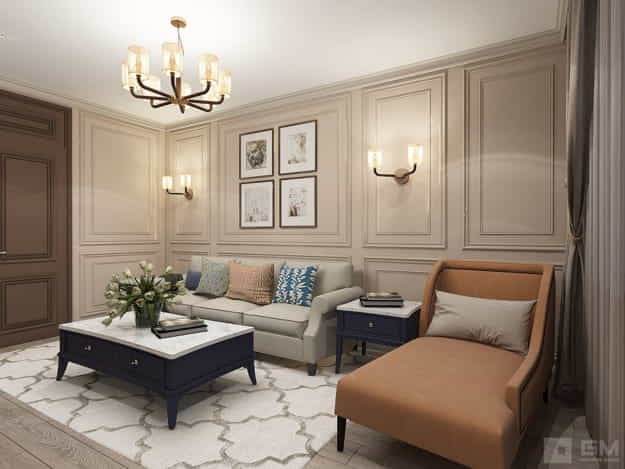living room design wall paneling ideas