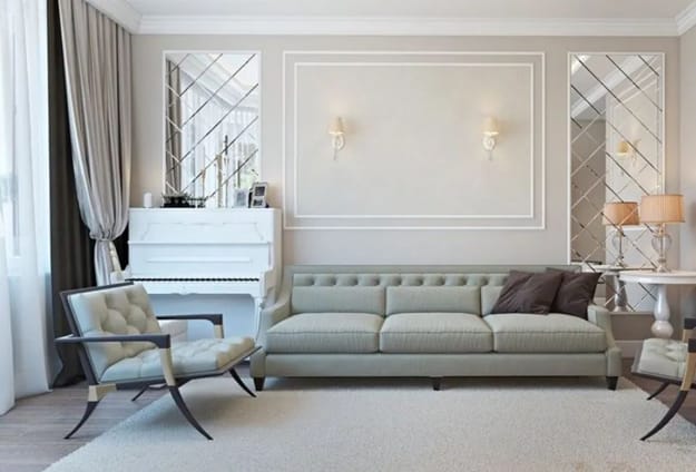 living room design wall paneling ideas