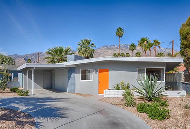 accent door color mid century modern color trends