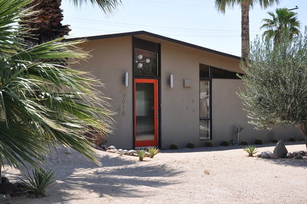 accent door color mid century modern color trends