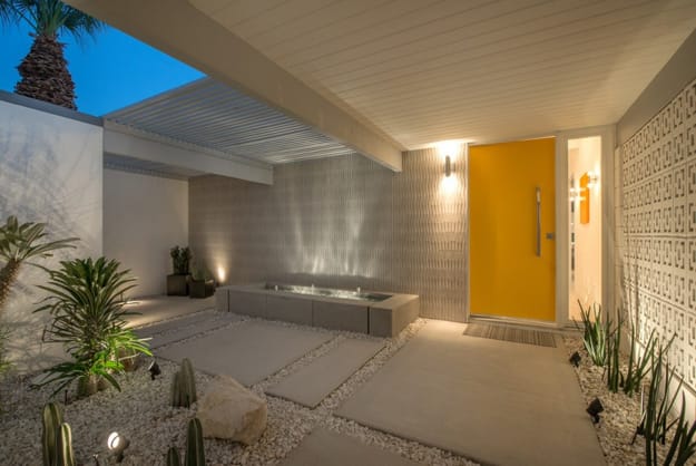 accent door color mid century modern color trends