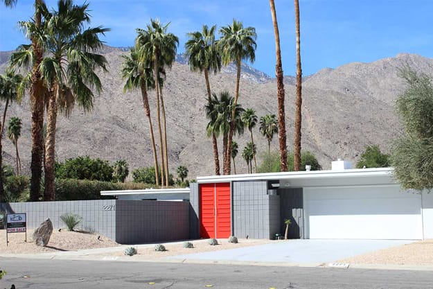 accent door color mid century modern color trends