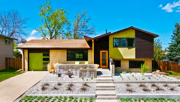 accent door color mid century modern color trends