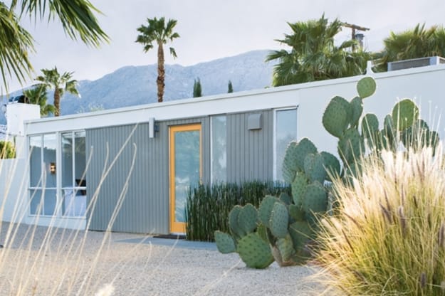 accent door color mid century modern color trends