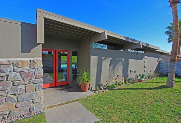 accent door color mid century modern color trends
