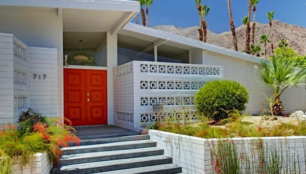 accent door color mid century modern color trends