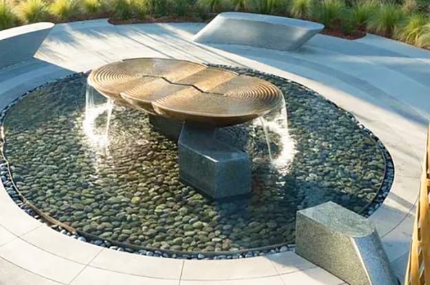 contemporary design ideas water fountain yard landscaping