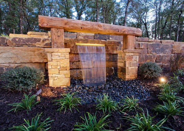 contemporary design ideas water fountain yard landscaping