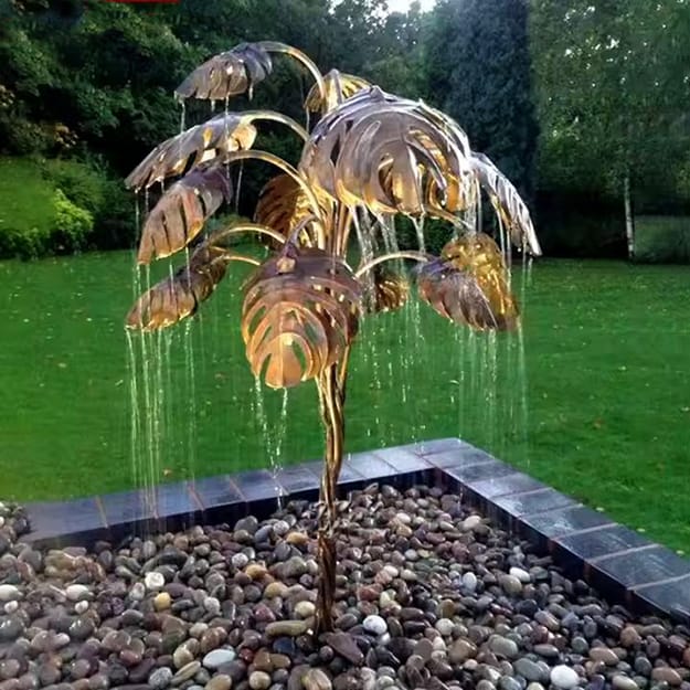 nature inspired tree fountain