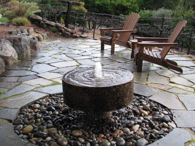 contemporary design ideas water fountain yard landscaping