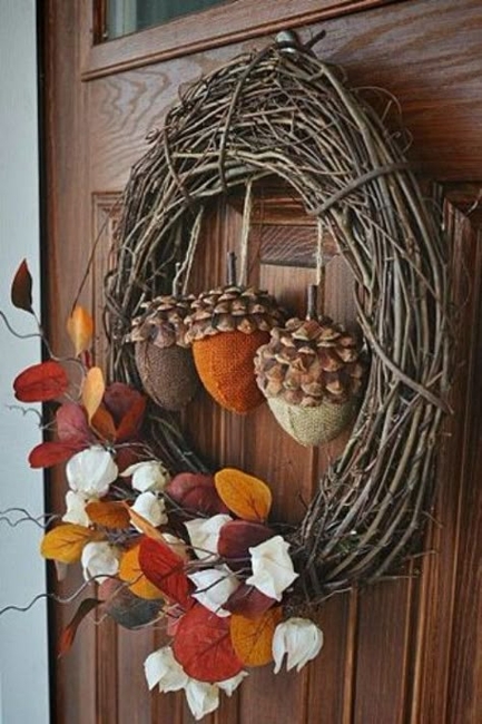recycled crafts fall decorating
