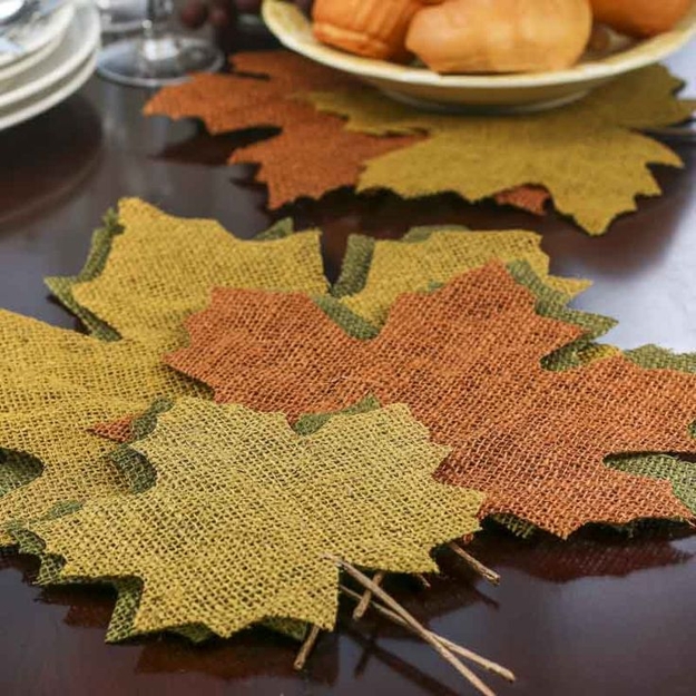 fabric leaves fall colors
