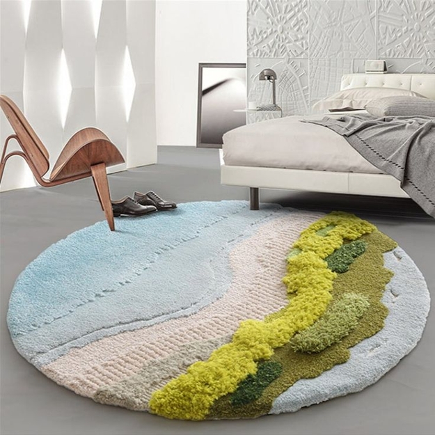 round floor rug