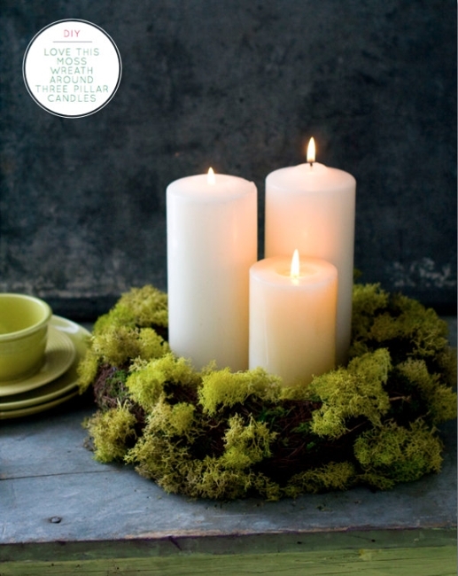 candle centerpiece idea