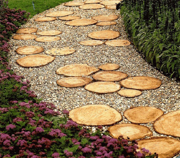 recycled wood craft ideas garden decorations