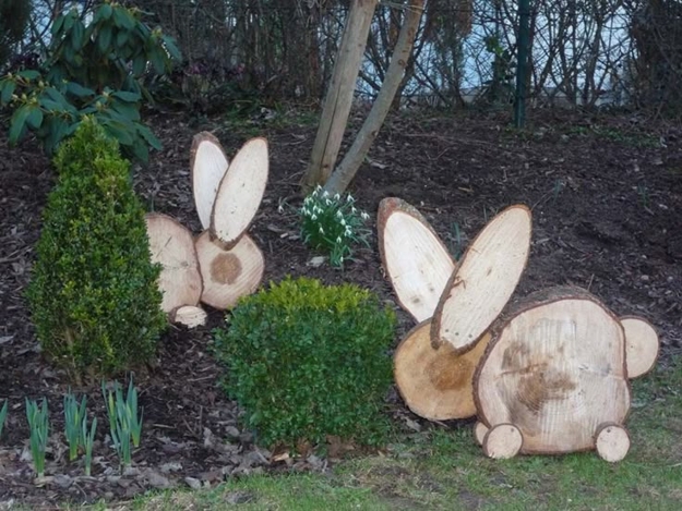 recycled wood craft ideas garden decorations