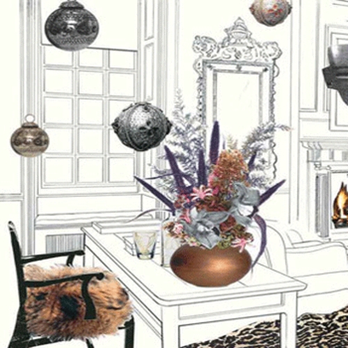 eclectic style winter holiday 