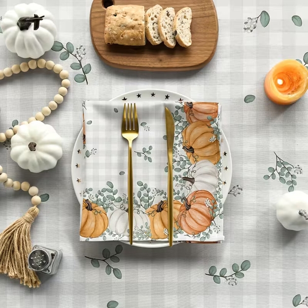pumpkin napkins