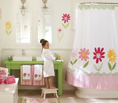 modern children bathroom decorating themes colors ideas