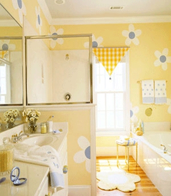 modern children bathroom decorating themes colors ideas