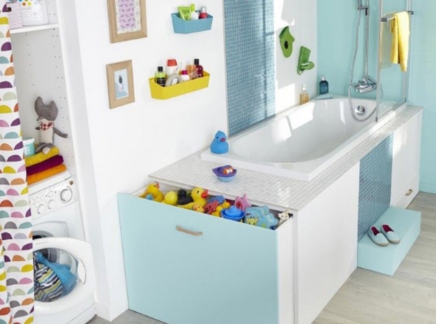 creative colorful young child bathroom decorating themes