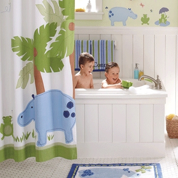 creative colorful young child bathroom decorating themes