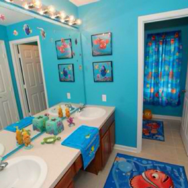 creative colorful young child bathroom decorating themes