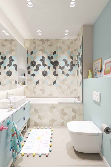 modern children bathroom decorating themes colors ideas