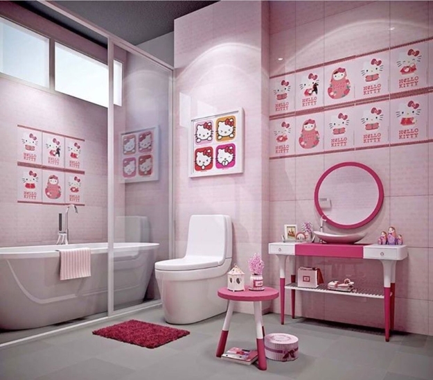 modern children bathroom decorating themes colors ideas