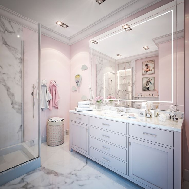 modern children bathroom decorating themes colors ideas