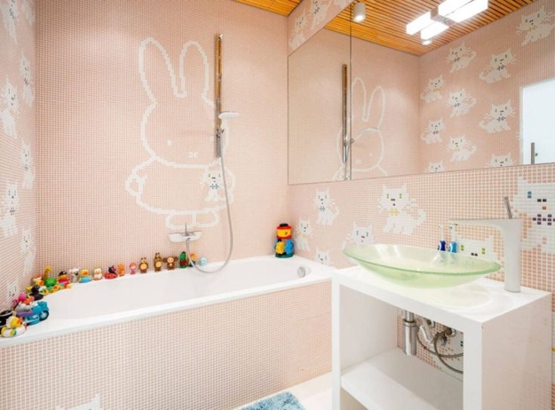 modern children bathroom decorating themes colors ideas