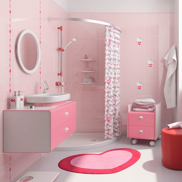 modern children bathroom decorating themes colors ideas