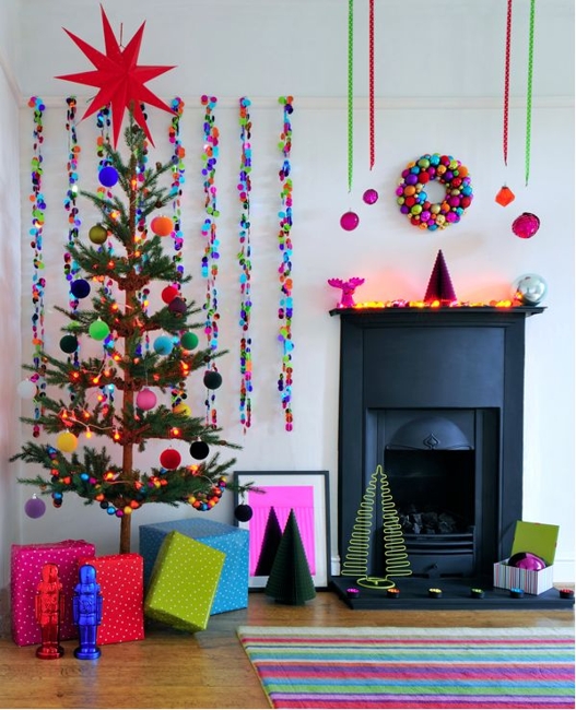 creative colorful winter holiday decorations