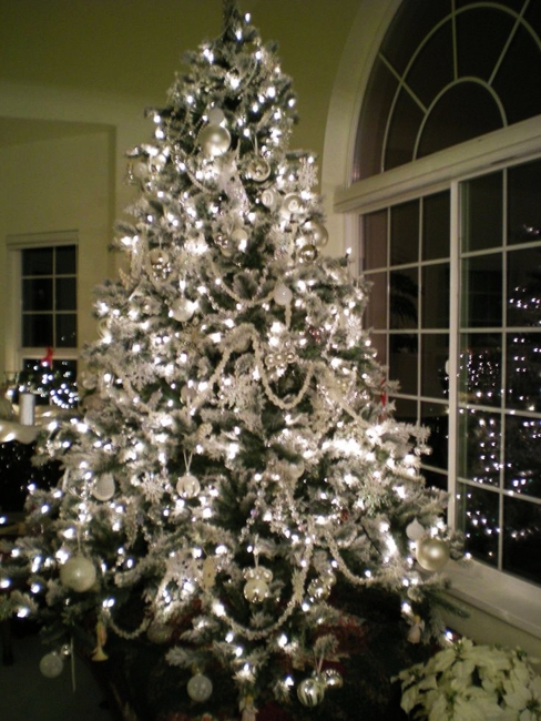silver holiday decorations