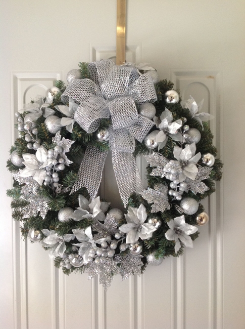 silver holiday decorations