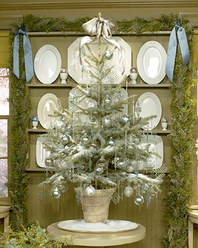 silver holiday decorations