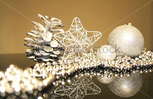 silver holiday decorations