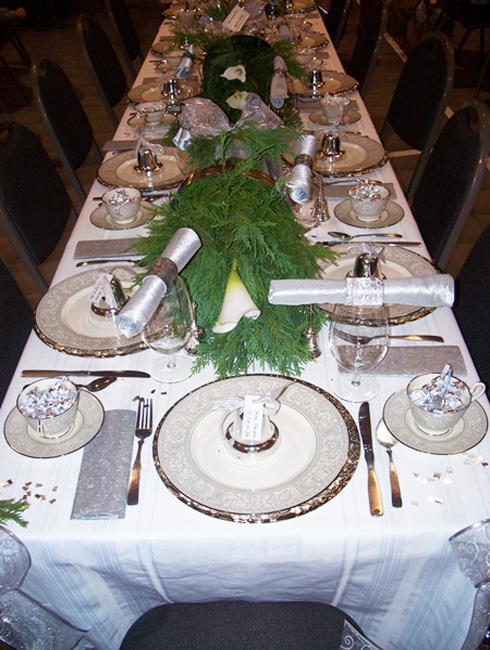 silver holiday decorations