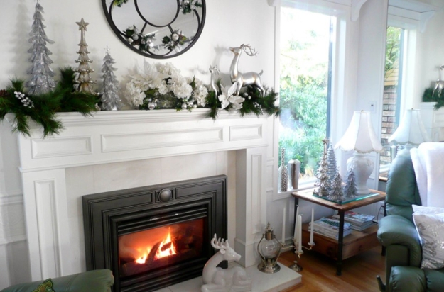 silver holiday decorations