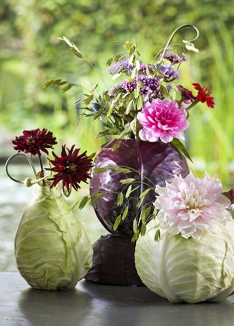 creative cabbage floral arrangements